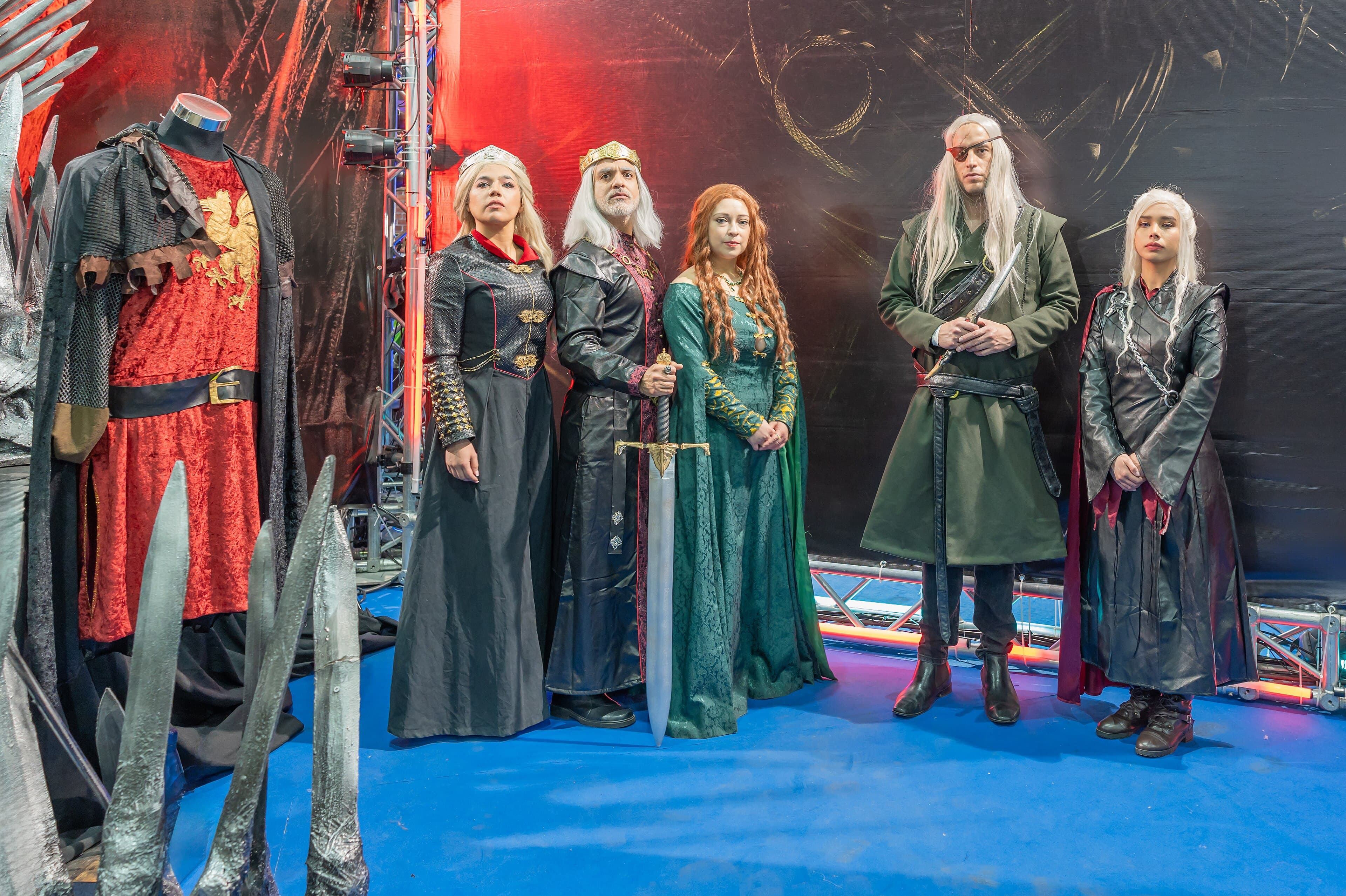 Game of Thrones character cosplay at a Comic-Con event