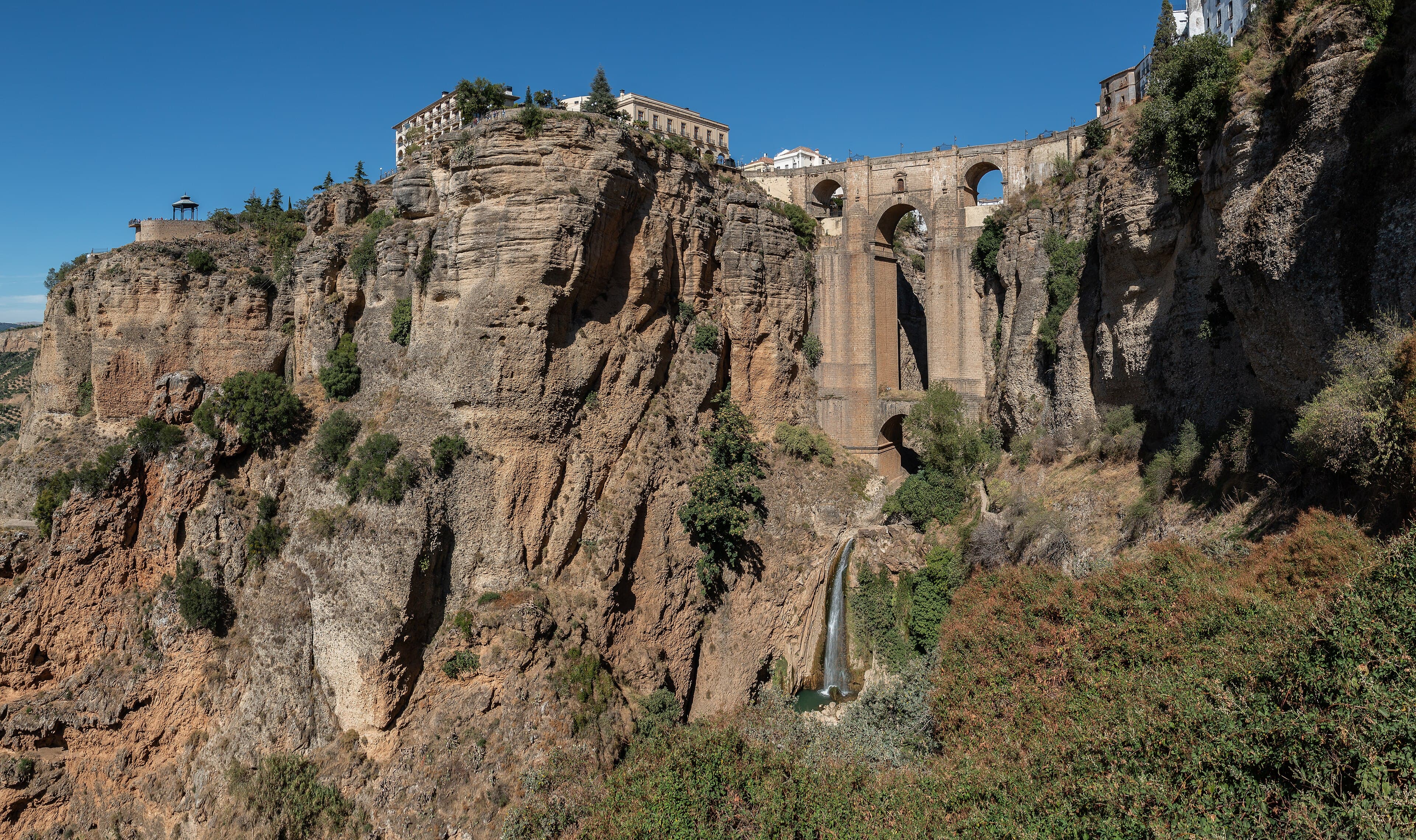 The Puente Nuevo of Ronda spanning the El Tajo gorge